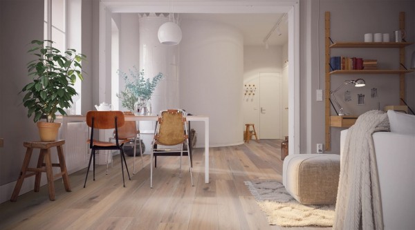 Landhausdiele Räuchereiche astig Steel weiß geölt Parquet Victoria